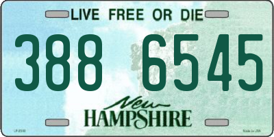 NH license plate 3886545