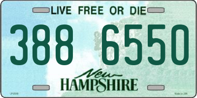 NH license plate 3886550