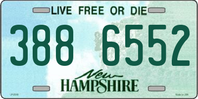 NH license plate 3886552