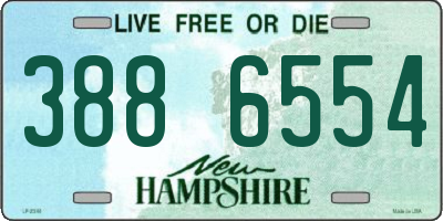 NH license plate 3886554