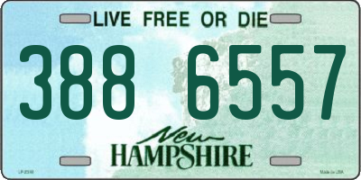 NH license plate 3886557