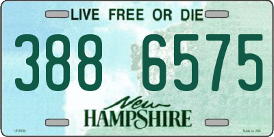 NH license plate 3886575