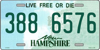 NH license plate 3886576