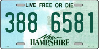 NH license plate 3886581