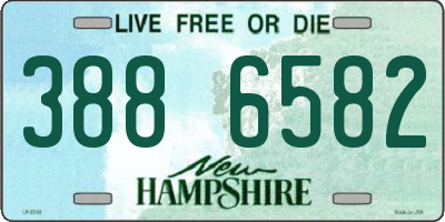 NH license plate 3886582
