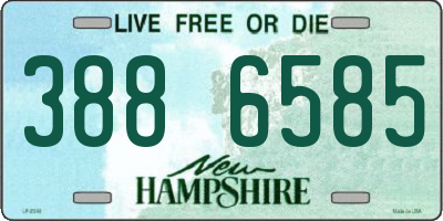 NH license plate 3886585