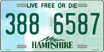 NH license plate 3886587