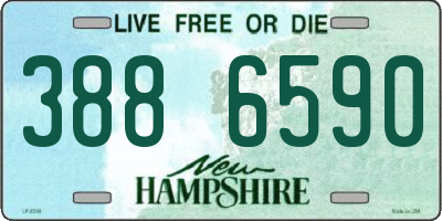 NH license plate 3886590