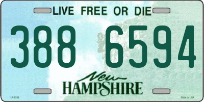 NH license plate 3886594