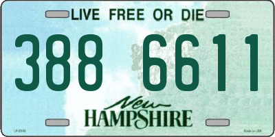 NH license plate 3886611