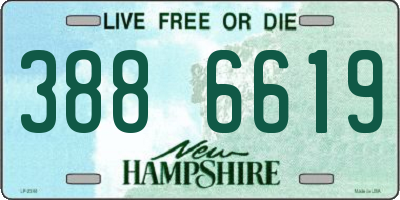 NH license plate 3886619