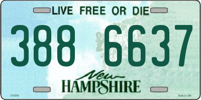 NH license plate 3886637