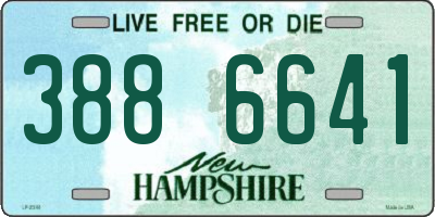 NH license plate 3886641