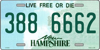 NH license plate 3886662
