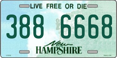 NH license plate 3886668