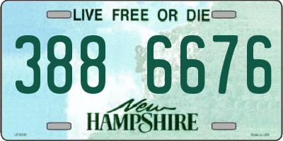 NH license plate 3886676