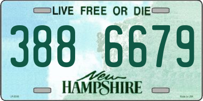 NH license plate 3886679