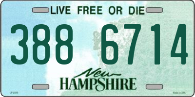 NH license plate 3886714