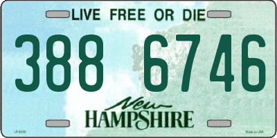 NH license plate 3886746