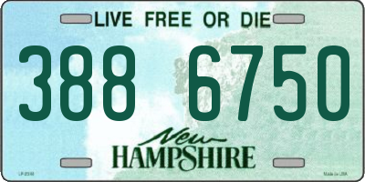 NH license plate 3886750