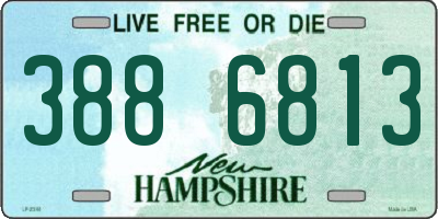 NH license plate 3886813
