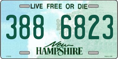 NH license plate 3886823