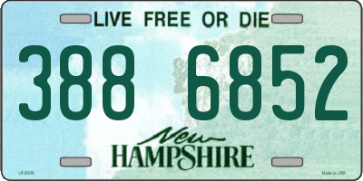 NH license plate 3886852