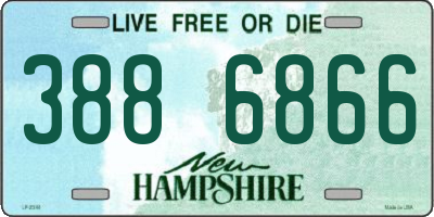 NH license plate 3886866