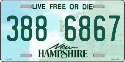 NH license plate 3886867