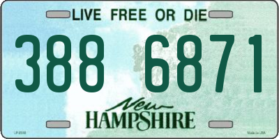 NH license plate 3886871