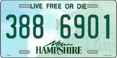 NH license plate 3886901