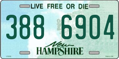 NH license plate 3886904