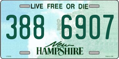 NH license plate 3886907