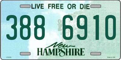 NH license plate 3886910