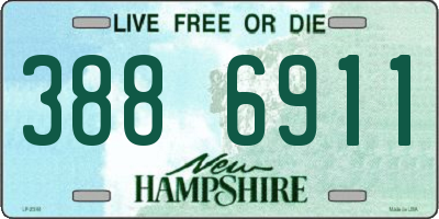 NH license plate 3886911