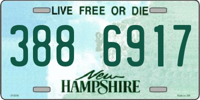 NH license plate 3886917