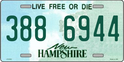 NH license plate 3886944