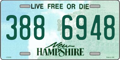 NH license plate 3886948