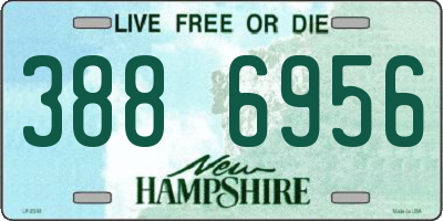 NH license plate 3886956