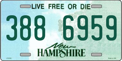 NH license plate 3886959