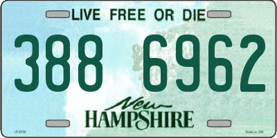 NH license plate 3886962