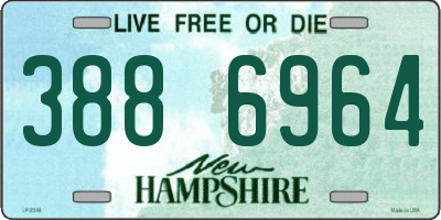 NH license plate 3886964