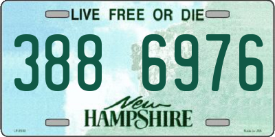 NH license plate 3886976