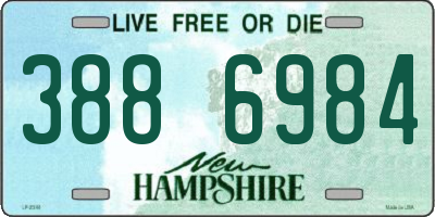 NH license plate 3886984
