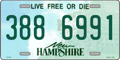 NH license plate 3886991
