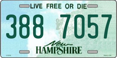 NH license plate 3887057