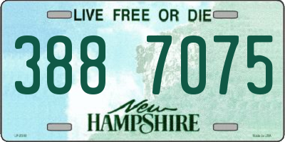 NH license plate 3887075
