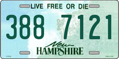 NH license plate 3887121