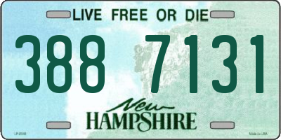 NH license plate 3887131