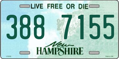 NH license plate 3887155